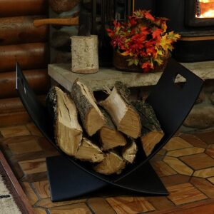 Curved Steel Firewood Holder